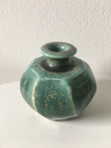 Two small bud vases, Tree and LD mark - Louisa Duncan 9b3edd10