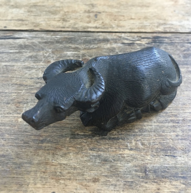 Soapstone Water Buffalo Carving. Signed “YX” Ddfc4010