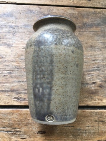 Small Stoneware Vase - Imprinted SK Mark - Trying to identify potter... Img_2128
