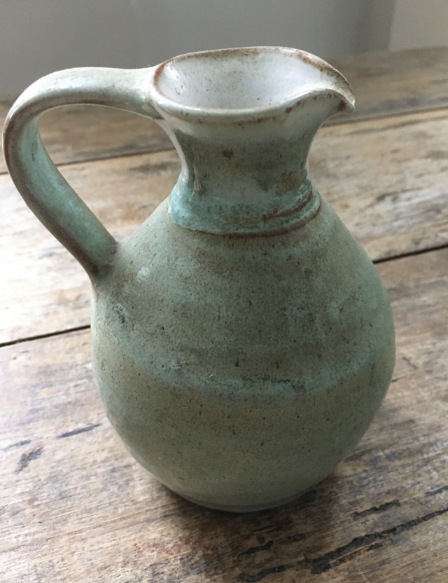 Small verdigirs studio jug/ewer - Help needed to ID mark Img_2525