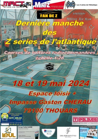Z SERIES DE L'ATLANTIQUE dernière manche les 18 et 19 mai 2024 à Thouars (79) Affich18