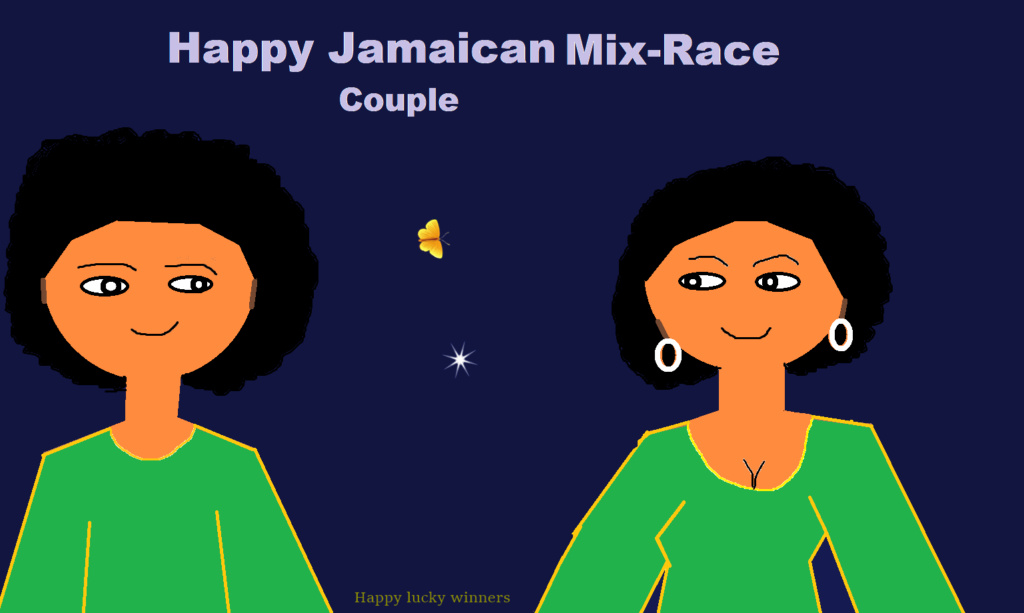 Jamaican attractive mix-race couple Happy_39
