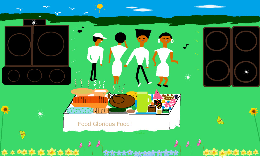 Jamaican garden party feast on WordPress Jama1278