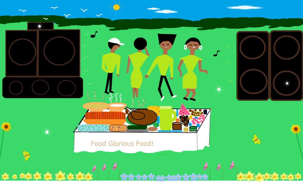 Jamaican garden party feast on WordPress Jama1283