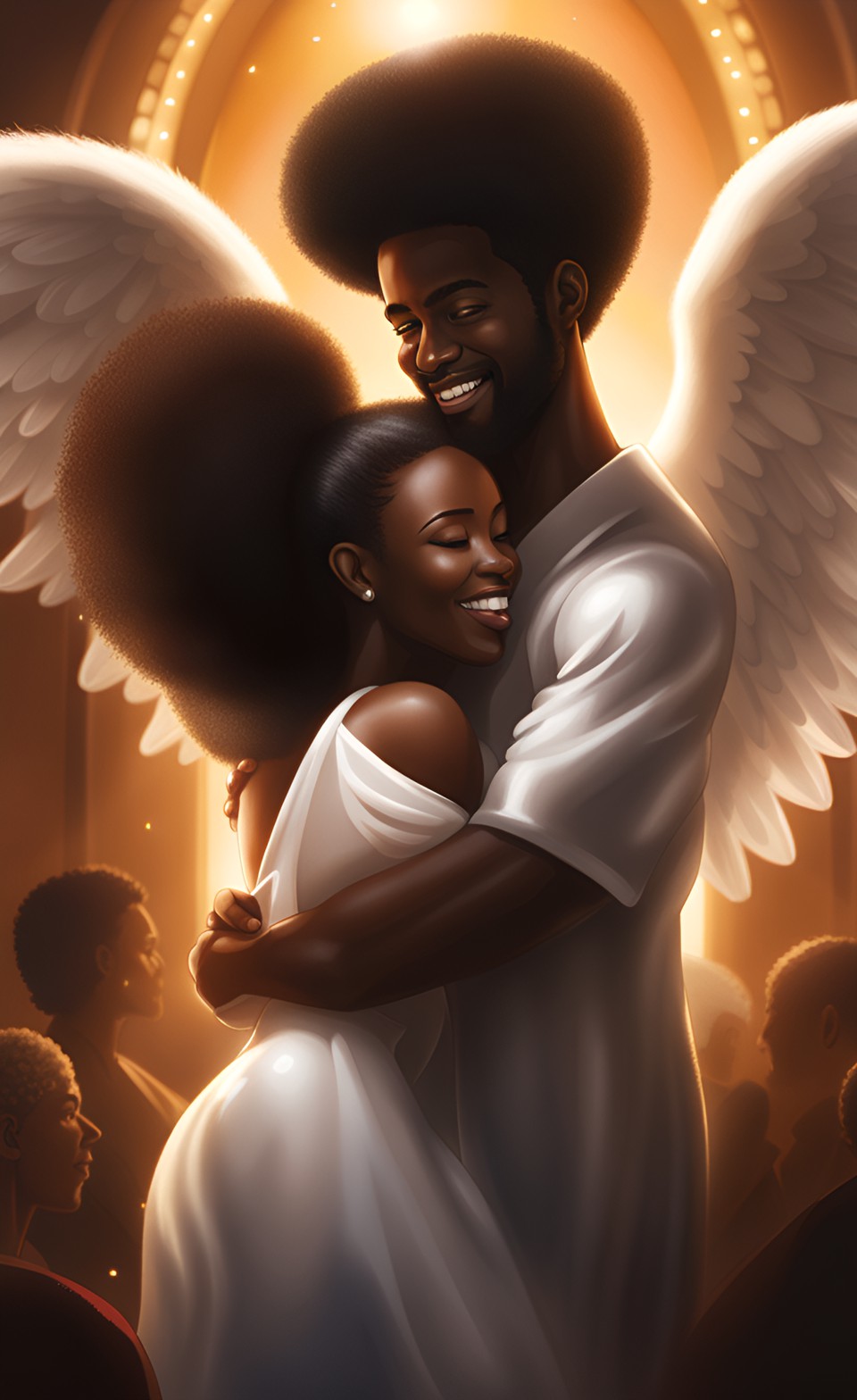 Jamaican anime angel smiling Jamai138