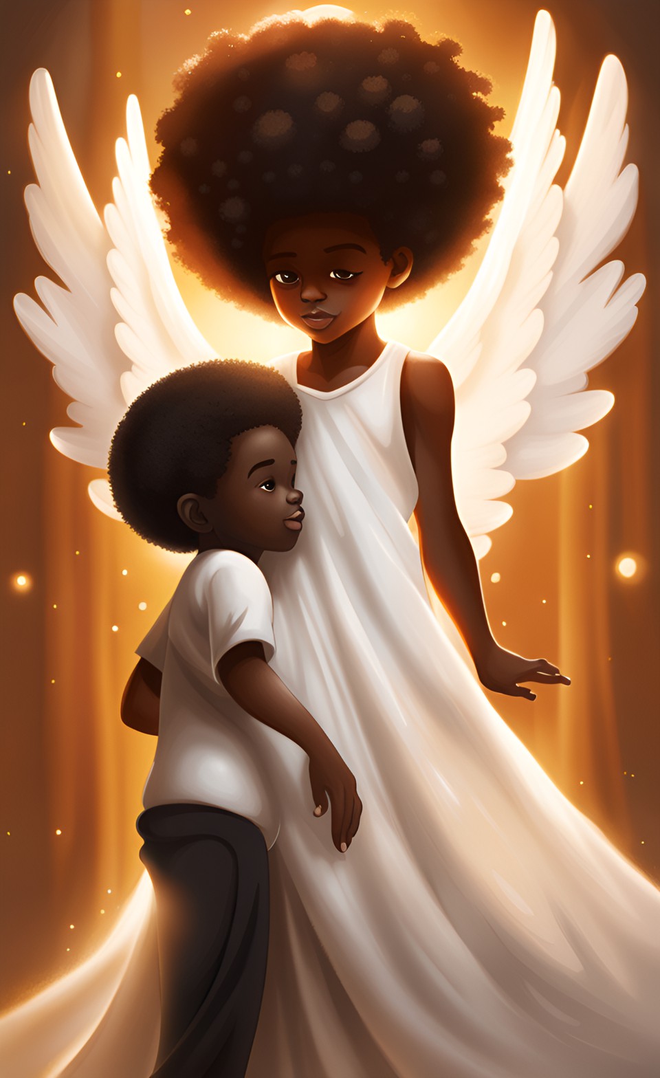 Jamaican anime guidance angel smiling Jamai142