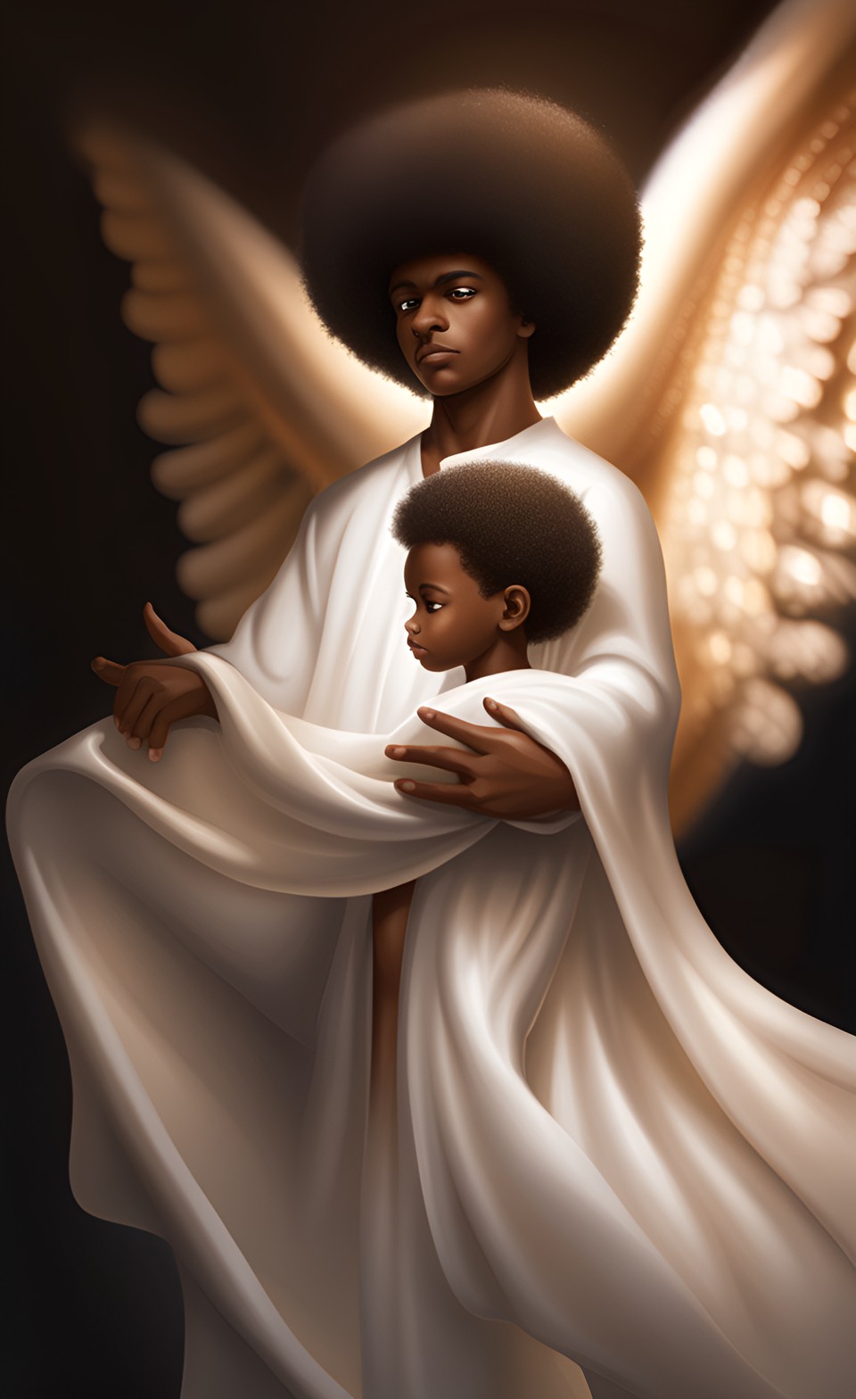 Jamaican anime guidance angel smiling Jamai143