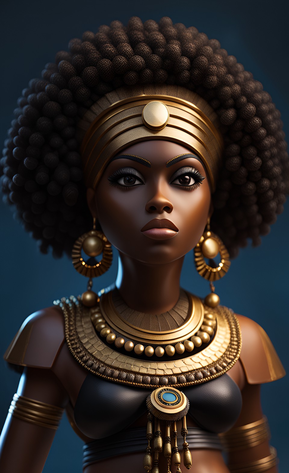 Jamaican cleopatra in ancient jewels Jamai171