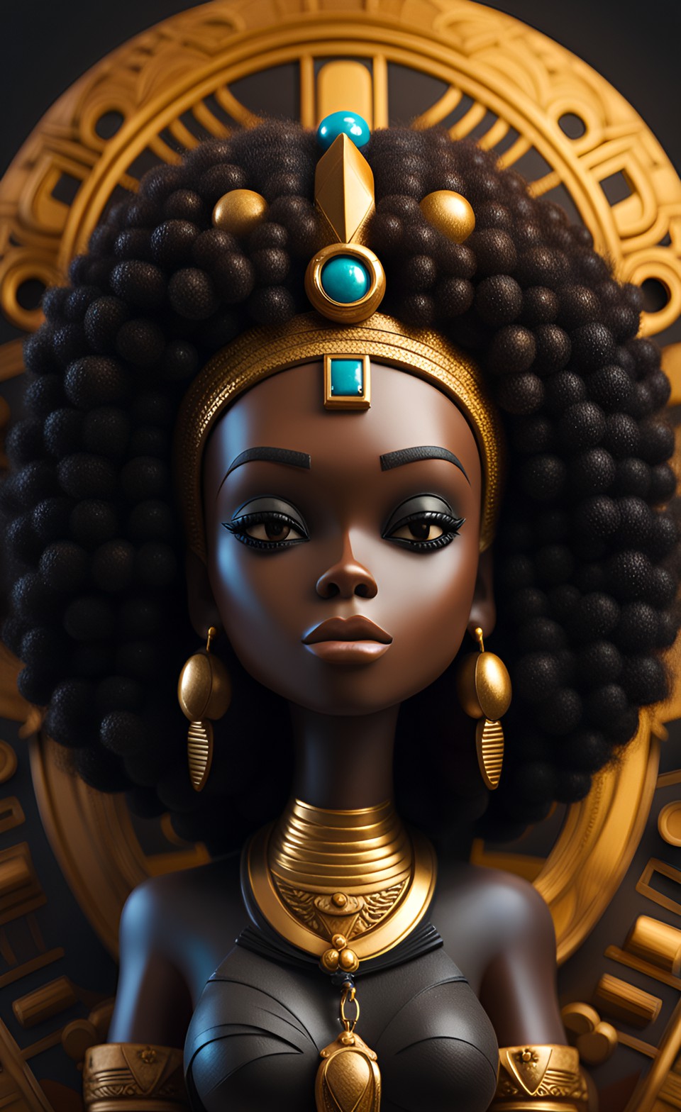 Jamaican cleopatra in ancient jewels Jamai172