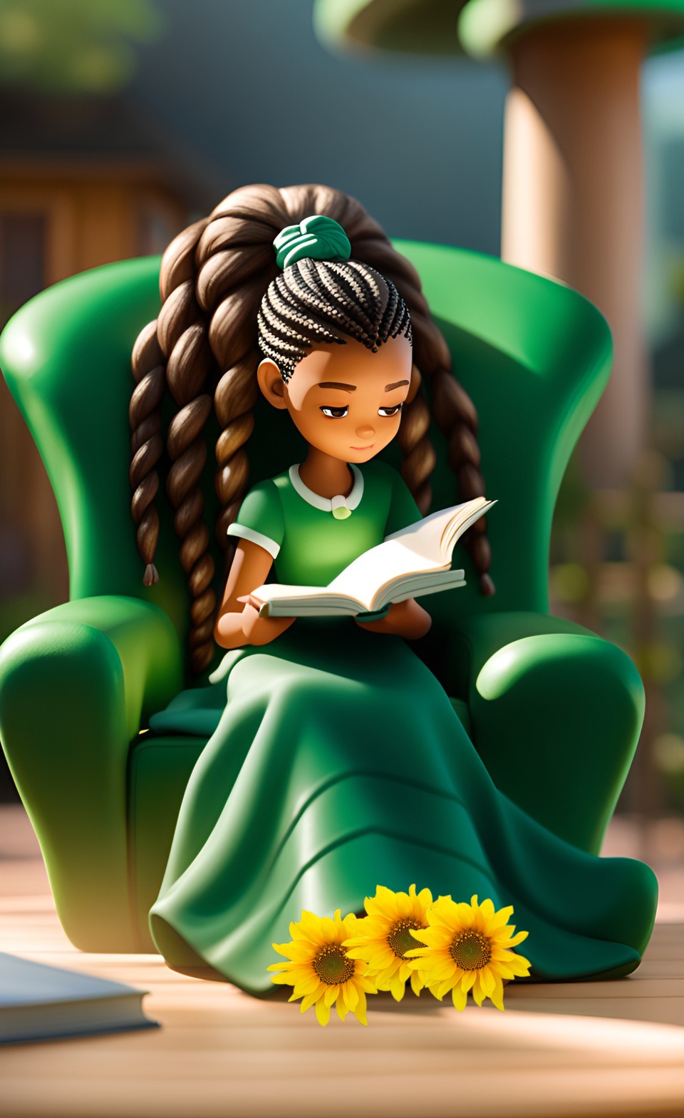 Jamaican school girls reading books at home Jamai294