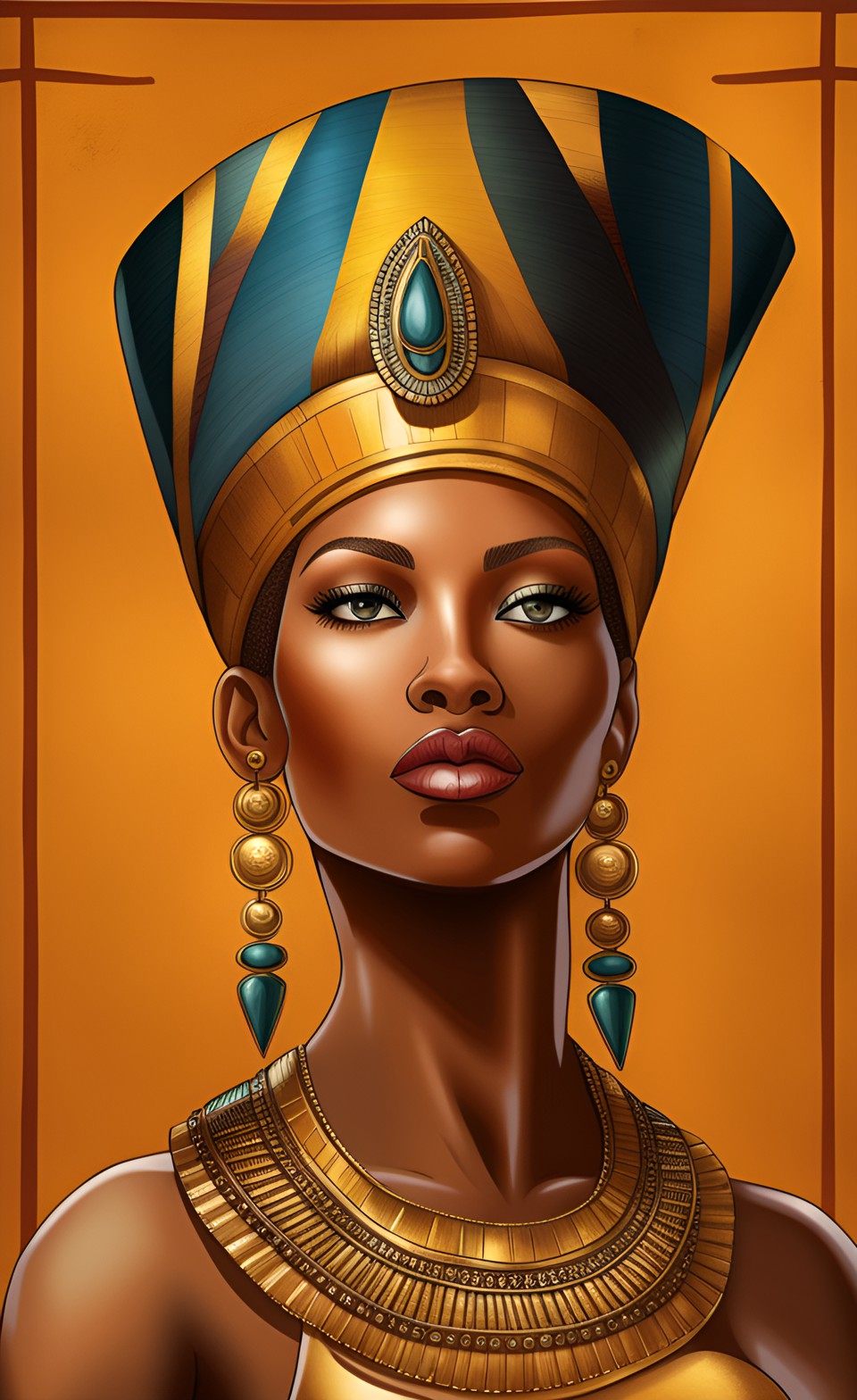 Jamaican art of queen nefertiti Jamaic18