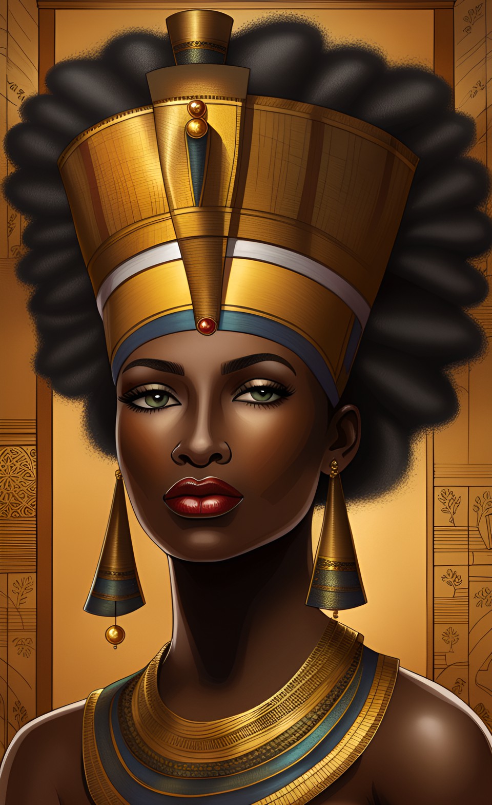 Jamaican art of queen nefertiti Jamaic22