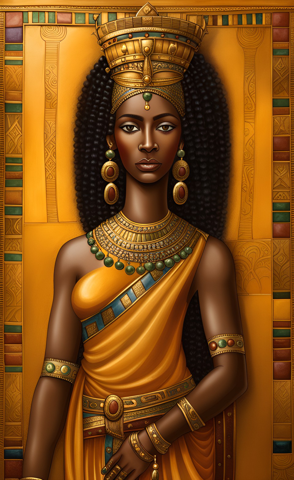 Jamaican art of queen of SHEBA Queeno10