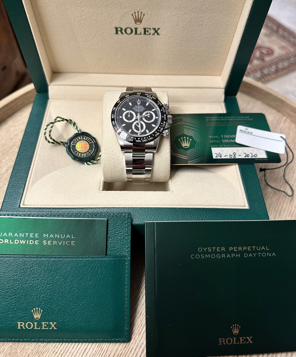 [Vends] Rolex Daytona 116500LN Neuve. Set complet. 2020 Img_1912