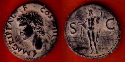 moneda de Agrippa con resello y agujero Copia_10
