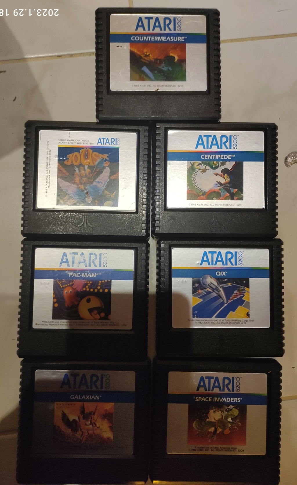 [VDS] console Atari 5200 boite, jeux, multicartes, probl aux manettes A610