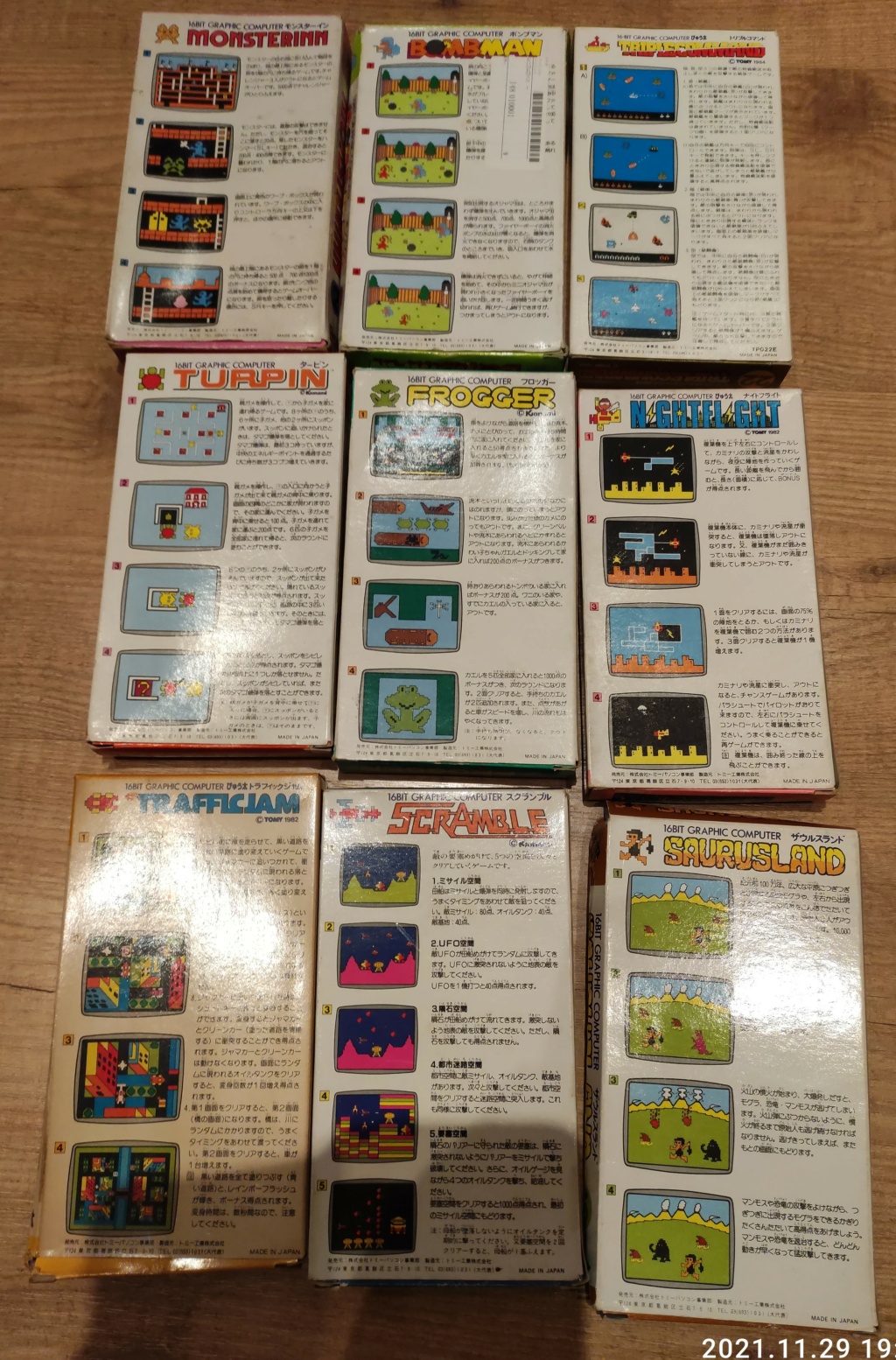 [VENDU] jeux Atari 2600 et Tomy Pyuuta jeux, multicartes Pyuu_410