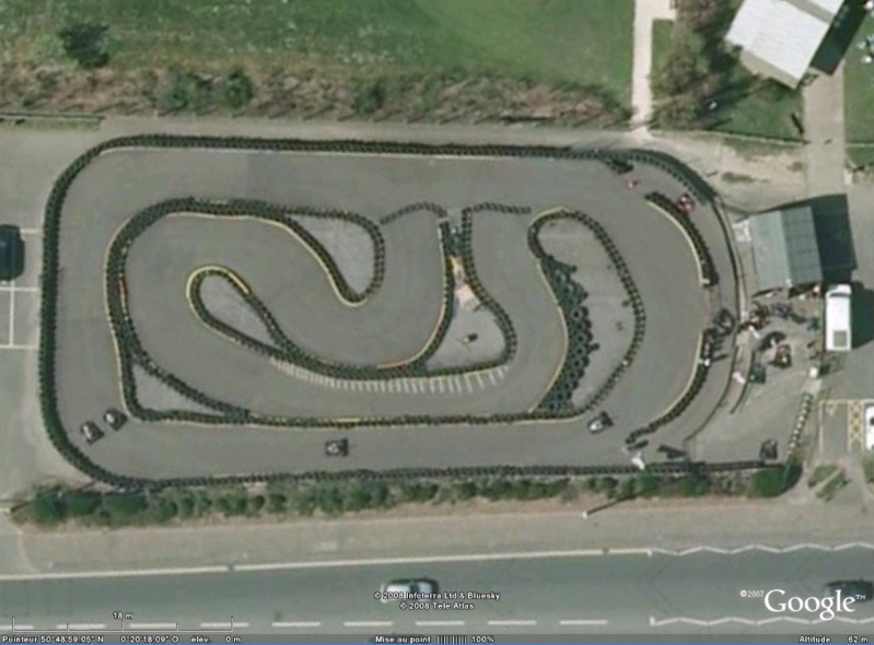Les pistes de Karting avec Google Earth Kartin10