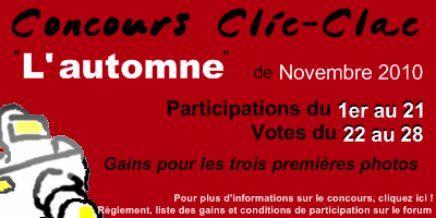 Concours Clic-Clac de Novembre 2010, L'automne
