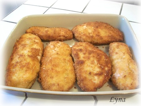 Escalopes de poulet panées avec chapelure panko Poitri14