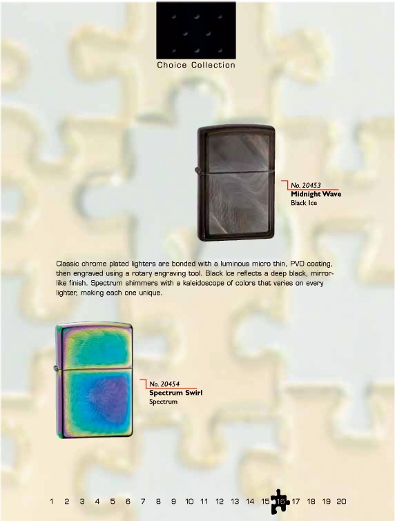 Catalogue ZIPPO 2003 Fall Choice (version américaine) 1810