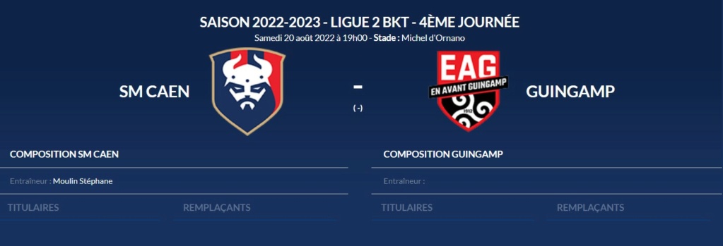 [4è journée de Ligue 2] SM Caen - EA Guingamp (4-1 ; 14928 spectateurs) Smc-ea10