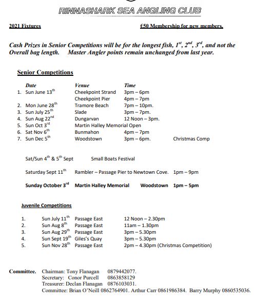 2021 FIXTURES Fixtur10