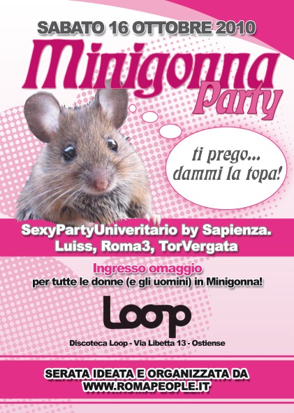 Minigonna Party alla Discoteca Loop Sabato11