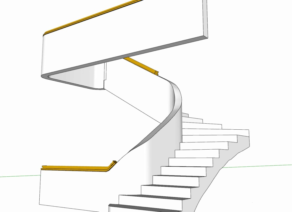 sketchup -  [ SKETCHUP généralité ] Garde-corps escalier Captur18