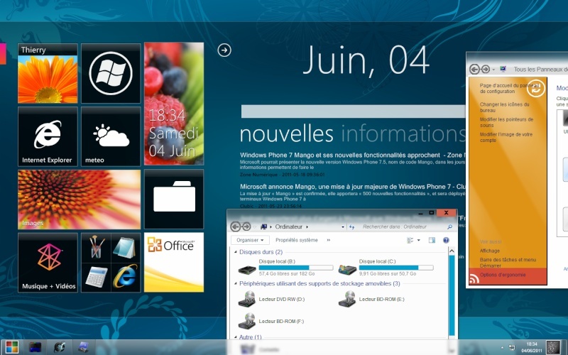 Pour avoir un air de windows 8 Sa10