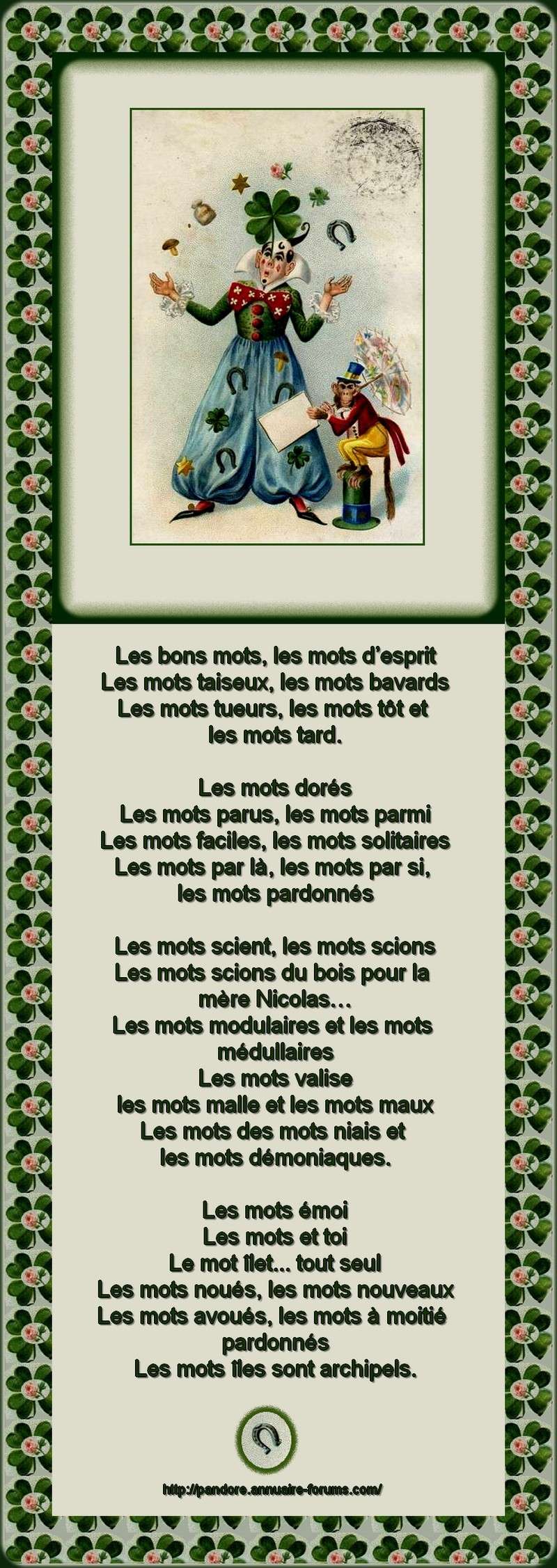 ARCHIVES DE POESIES ET TEXTES N° 23 258