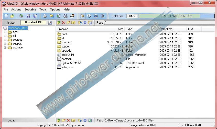 Windows 7 Ultimate HP Edition Oem Sp1 32Bit & 64 Bit 1011