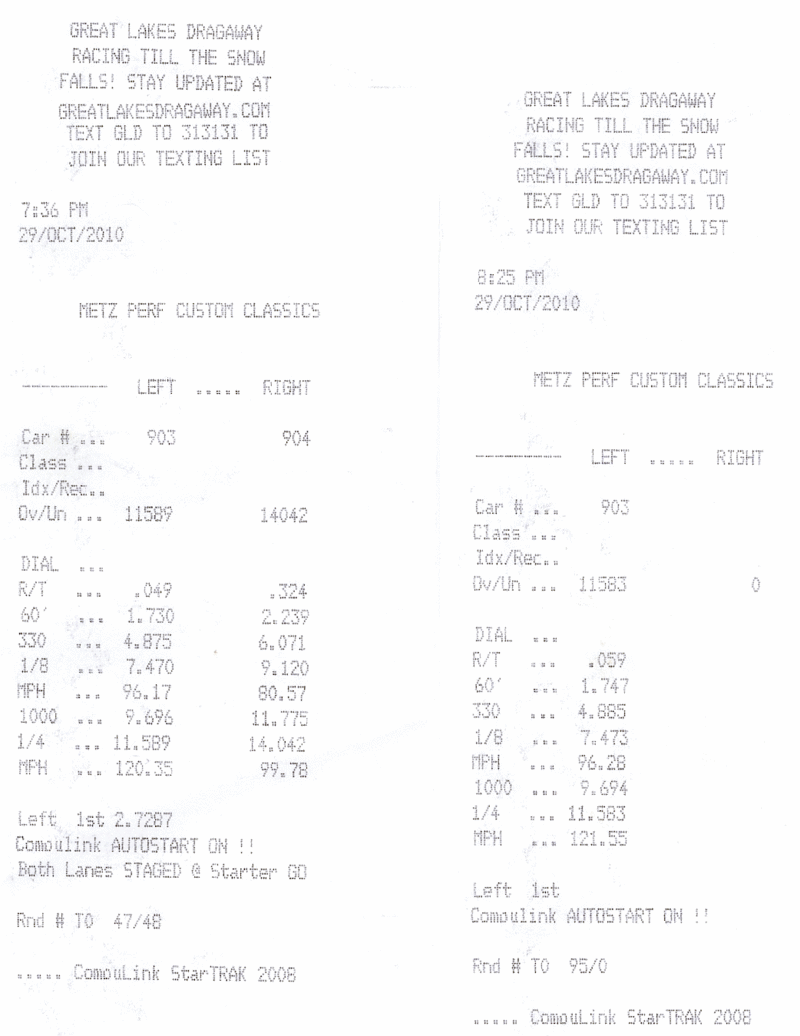 Friday Night GLD 4 PB consecutive passes and new MPH PB!!!! Scan0011