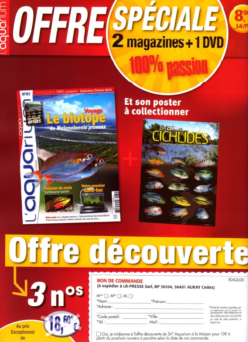 Bon Plan : revue l'aquarium à la maison 2 numéros + DVD Offert le tout à 8,99 € L_aqua10