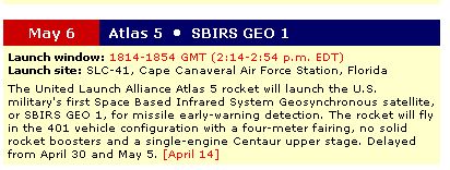Atlas V SBIRS GEO 1 le lancement le 06-05-2011 Sbirs_10