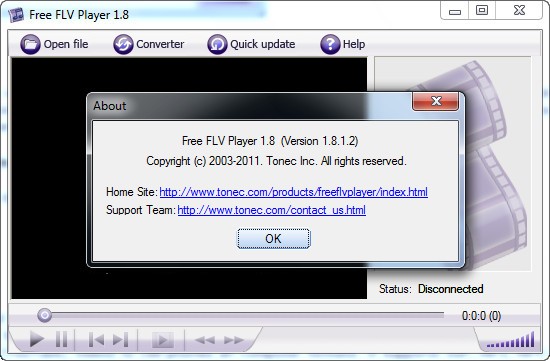 برنامج مشغل ملفات Flv المجانى Free FLV Player 1.8.1.2  74910