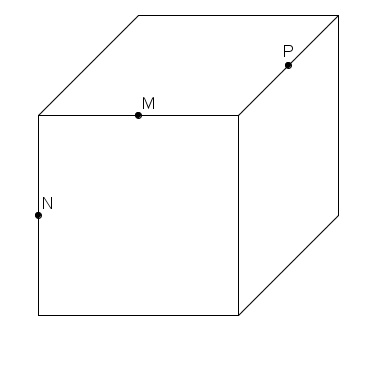 Géométrie dans l'espace : Calcul d'un angle Cube1_10