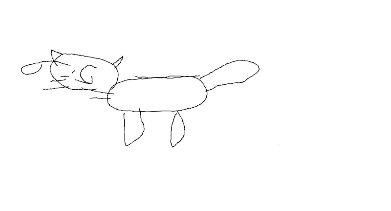 Open Paint. Close eyes. Draw cat. Post results. Cat_lo12