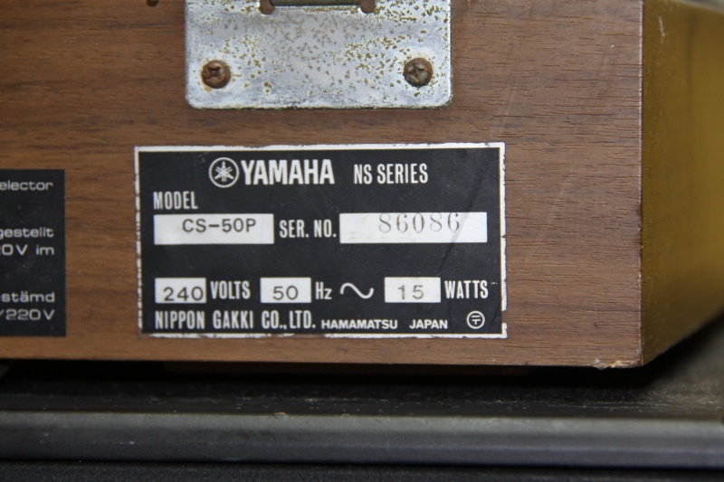 Yamaha CS-50P turntable (Used) SOLD Img_4620