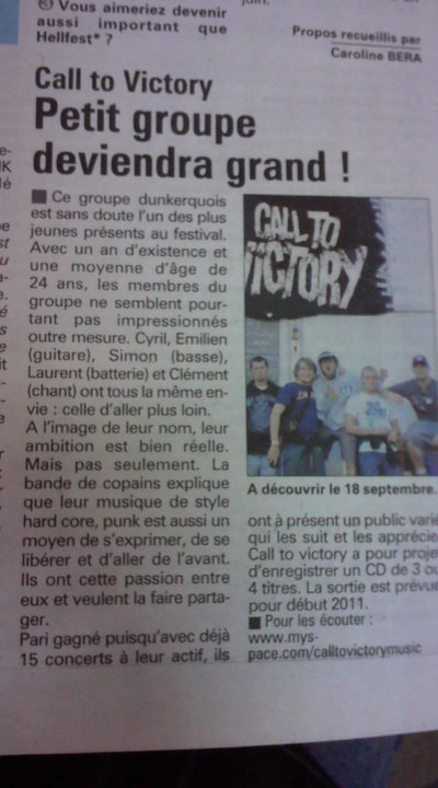CALL TO VICTORY  Articl10