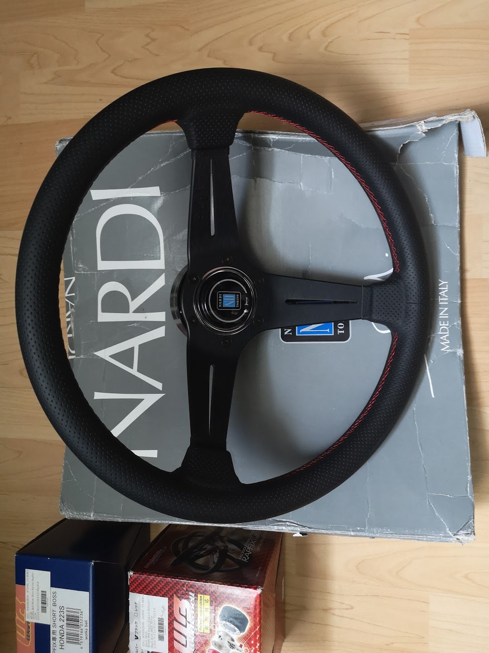 For Sale Nardi Steering Wheel + Works Bell - Short Boss kit and Quick  Release - S2KI Honda S2000 Forums