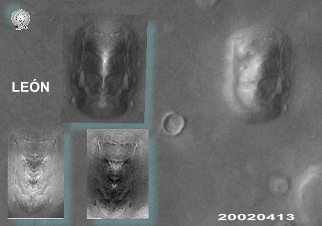 La faccia di Marte è solo una collina rocciosa. Faceon11