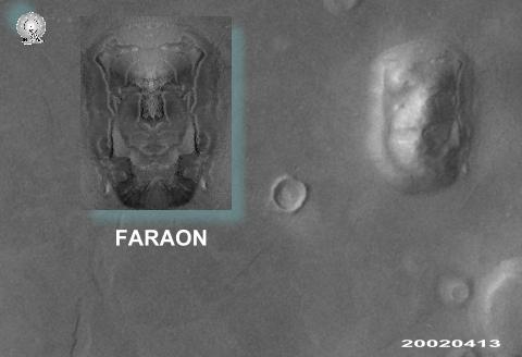 La faccia di Marte è solo una collina rocciosa. Faceon12