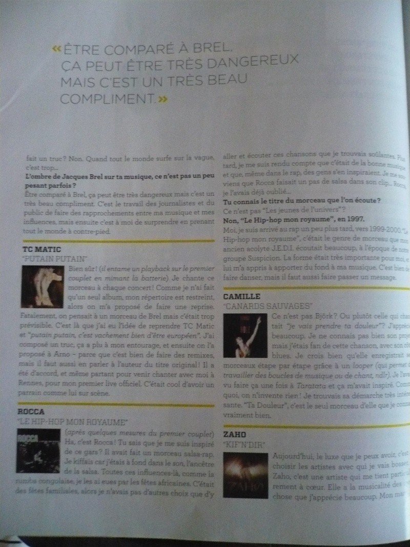 Avril/Mai 2011 Stromae dans le Magazine " Serge " - N°4  P1180017