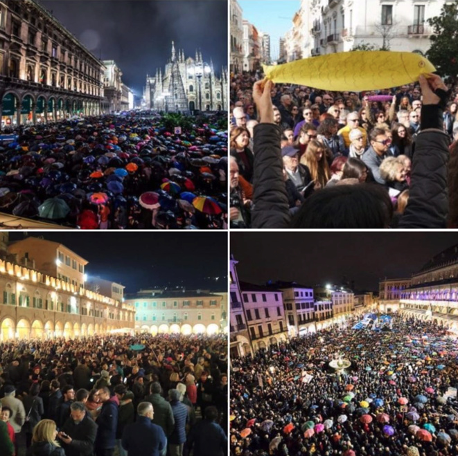 En Italie, les «sardines» défient Salvini et les populistes  Captur10