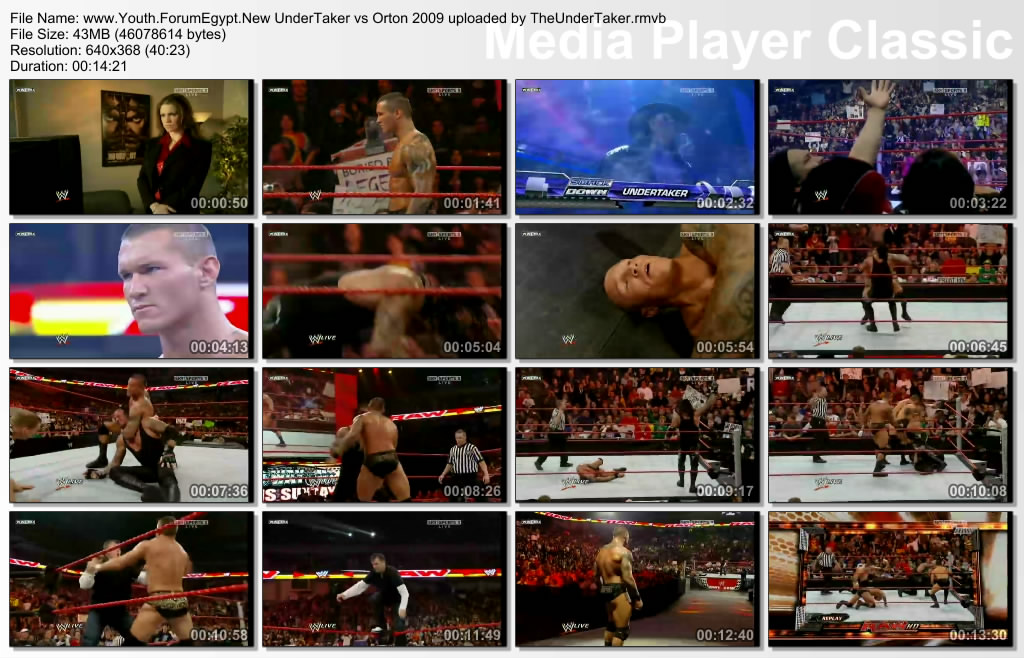 حصريا المباراة الرائعة UnderTaker vs RandyOrton Raw 2009 Www_yo10