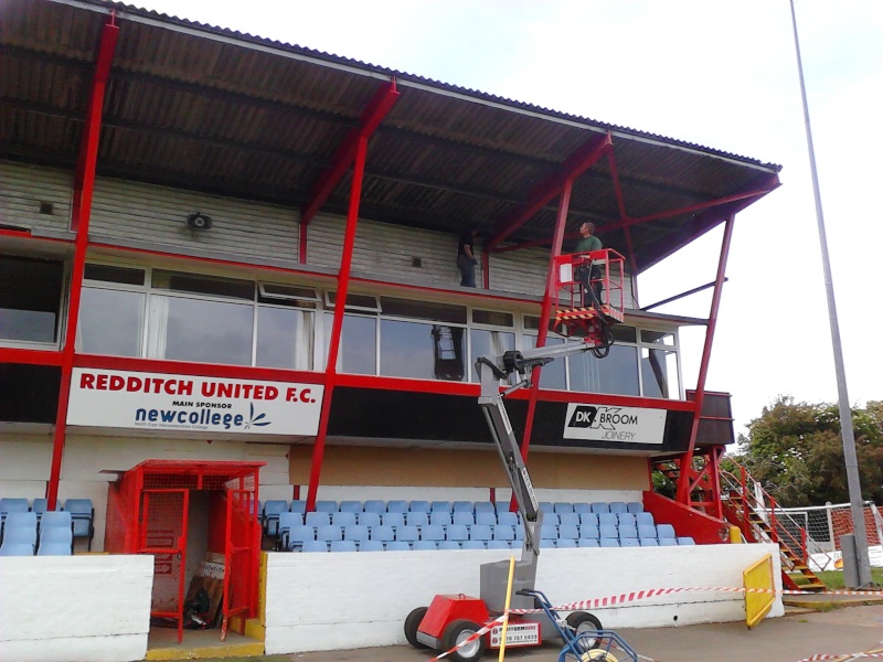Painting the main Stand 2011-042