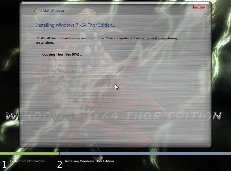 نسخة السفن رائعة الجمال Windows 7 Ultimate Thor Edition x64 بحجم 3.18 جيجا وباخر تحديثات على اكثر من سيرفر 313