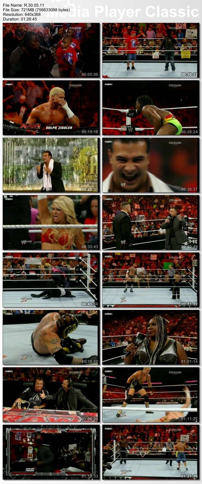 عرض ExClUsIvE: WWE Monday Night Raw 30|05|2011 -XviD Avi 721~ Rmvb 250 39581910