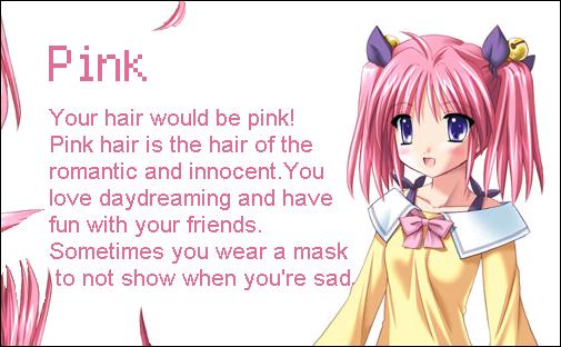 شخصيتك من لون شعرك { 2 } Pink-h10